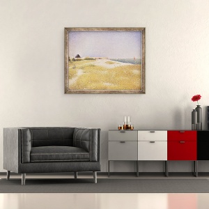 Tablou inramat - Georges Pierre Seurat - Vedere la Fort Samson, 50 x 60 cm - Img 2
