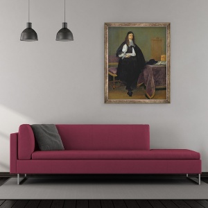 Tablou inramat - Gerard Terborch - Portret De Barbat, 50 x 60 cm - Img 2