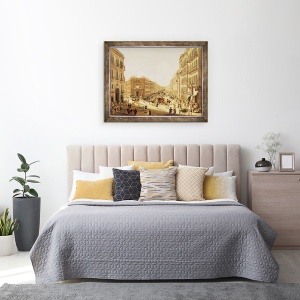 Tablou inramat - Giacinto Gigante - Via Toledo in Napoli, 70 x 90 cm - Img 3