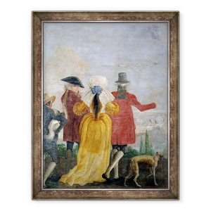 Tablou inramat - Giandomenico Tiepolo - Plimbare, 60 x 80 cm