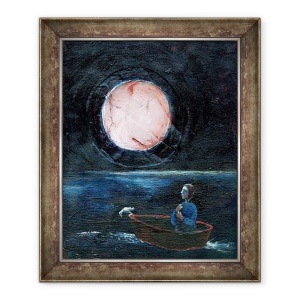Tablou inramat - Gigi Sudbury - Pasare de noapte, 2004, 70 x 85 cm