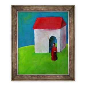 Tablou inramat - Gigi Sudbury - Rugaciunea lui Fra Angelico, 2001, 50 x 60 cm