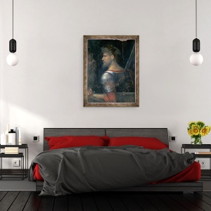 Tablou inramat - Giorgione - Un soldat, 60 x 80 cm - Img 3