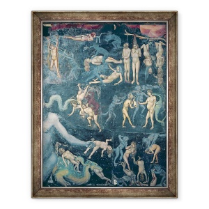 Tablou inramat - Giotto di Bondone - Judecata de Apoi, 60 x 80 cm