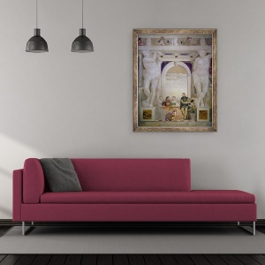 Tablou inramat - Giovanni Antonio Fasolo - Mic dejun la Villa, 50 x 60 cm - Img 2
