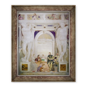 Tablou inramat - Giovanni Antonio Fasolo - Mic dejun la Villa, 70 x 85 cm