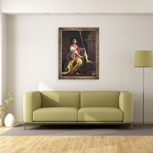 Tablou inramat - Giovanni Baglione - Clio, Muza istoriei, 70 x 90 cm - Img 2