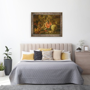 Tablou inramat - Giovanni-Battista Ruoppolo - Natura moarta, 60 x 80 cm - Img 3