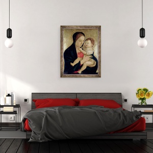 Tablou inramat - Giovanni Bellini - Madona cu Pruncul II, 60 x 80 cm - Img 3
