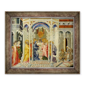 Tablou inramat - Giovanni di Paolo di Grazia - Prezentarea lui Hristos in Templu, 50 x 60 cm