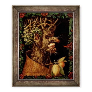 Tablou inramat - Giuseppe Arcimboldo - Iarna, 50 x 60 cm