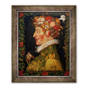 Tablou inramat - Giuseppe Arcimboldo - Primavara, dintr-o serie care prezinta cele patru sezoane, 70 x 85 cm