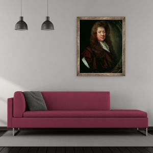 Tablou inramat - Godfrey Kneller - Samuel Pepys 1633-1703 II, 50 x 60 cm - Img 2