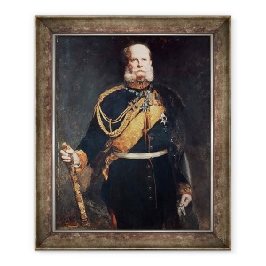 Tablou inramat - Gottlieb Biermann - Kaiser Wilhelm I, 70 x 85 cm