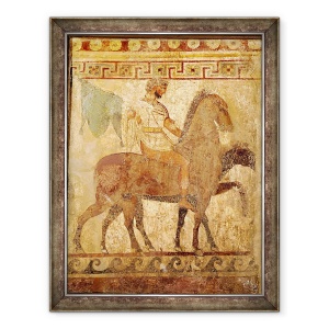 Tablou inramat - Greek - Soldat pe un cal, 70 x 90 cm