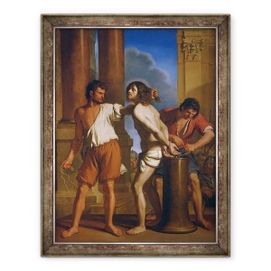 Tablou inramat - Guercino - Flagelarea lui Hristos, 70 x 90 cm