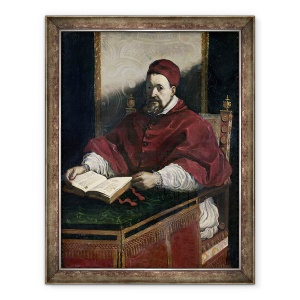 Tablou inramat - Guercino Giovanni Francesco Barbieri - Papa Grigore al XV-lea 1554-1623, 70 x 90 cm