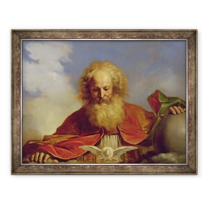 Tablou inramat - Guercino - Padre Eterno, 70 x 90 cm