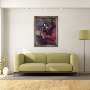 Tablou inramat - Guido Reni - Moise cu tablele Legii, 70 x 90 cm - Img 2