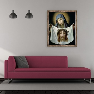 Tablou inramat - Guido Reni - St. Veronica, 50 x 60 cm - Img 2