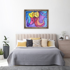 Tablou inramat - Guilherme Pontes - Doi dintre voi, 60 x 80 cm - Img 3
