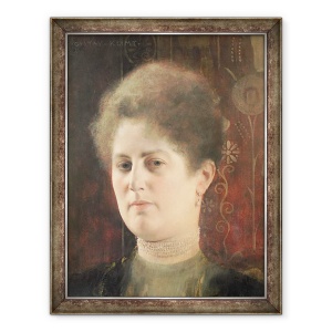 Tablou inramat - Gustav Klimt - Portretul unei femei Dna Heymann, 60 x 80 cm
