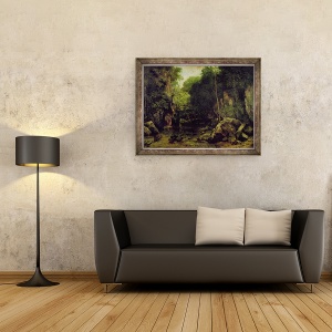 Tablou inramat - Gustave Courbet - Le bine-noir, 60 x 80 cm - Img 2