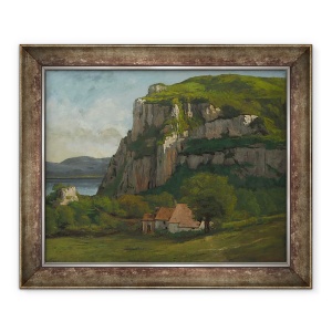 Tablou inramat - Gustave Courbet - Stanca lui Hautepierre, 50 x 60 cm