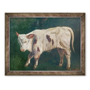 Tablou inramat - Gustave Courbet - Un vitel, 70 x 90 cm