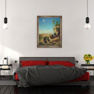 Tablou inramat - Gustave Dore - ingerul lui Tobias, 60 x 80 cm - Img 3