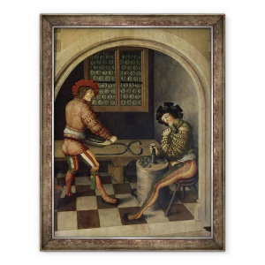 Tablou inramat - Hans Hesse - Detalii din peisajul minier, 70 x 90 cm