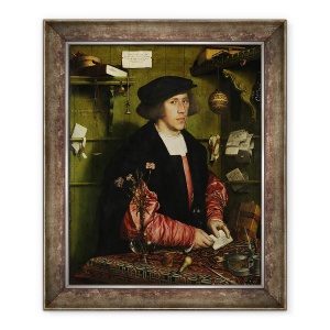 Tablou inramat - Hans Holbein the Younger - Portretul Negustorului George Gisze, 70 x 85 cm