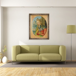 Tablou inramat - Hans Suess Kulmbach - Sfanta Ecaterina din Alexandria, 70 x 90 cm - Img 2