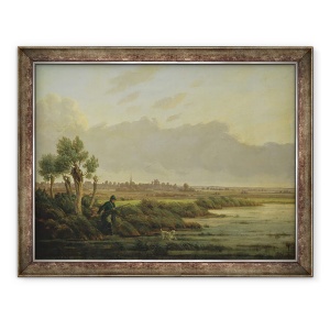 Tablou inramat - Heinrich Stuhlmann - Pe Alster la Winterhude, 60 x 80 cm
