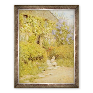 Tablou inramat - Helen Allingham - O cabana langa Crewkerne, 70 x 90 cm