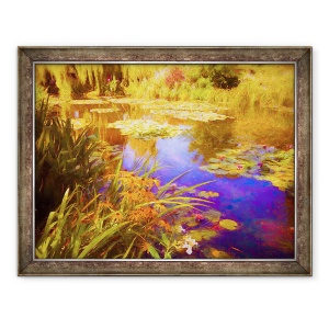Tablou inramat - Helen White - Giverny Waterlilies, 2019, 60 x 80 cm