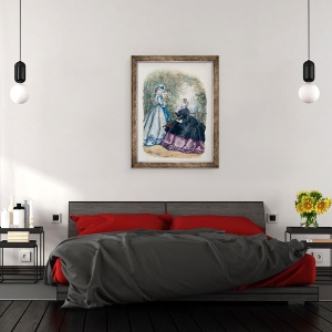 Tablou inramat - Heloise Leloir - Rochie de dupa-amiaza pentru femei, 60 x 80 cm - Img 3