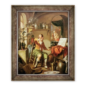 Tablou inramat - Hendrick Heerschop - Alchimistul, 50 x 60 cm