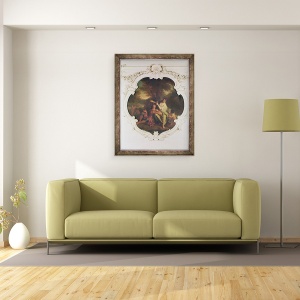 Tablou inramat - Henri Antoine de Favanne - Rinaldo si Armida, 70 x 90 cm - Img 2