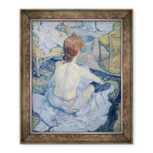 Tablou inramat - Henri de Toulouse-Lautrec - Femeie la toaleta ei, 50 x 60 cm