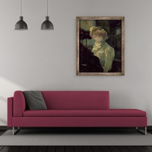 Tablou inramat - Henri de Toulouse-Lautrec - The Milliner, 50 x 60 cm - Img 2