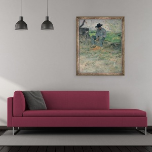Tablou inramat - Henri de Toulouse-Lautrec - Young Routy la Celeyran, 50 x 60 cm - Img 2