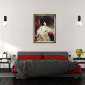 Tablou inramat - Henri Decaisne - Madame Malibran 1808-36 in rolul lui Desdemona, 60 x 80 cm - Img 3