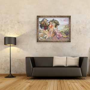 Tablou inramat - Henri-Edmond Cross - Excursionistii, 70 x 90 cm - Img 2