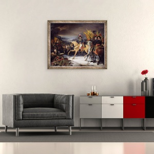 Tablou inramat - Henri-Frederic Schopin - Batalia de la Hohenlinden, 3 decembrie 1800, 50 x 60 cm - Img 2