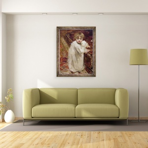 Tablou inramat - Henri Gervex - Primii pasi ai lui Colette, 70 x 90 cm - Img 2