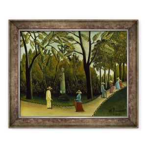 Tablou inramat - Henri J.F. Rousseau - Monumentul lui Chopin in Gradinile Luxemburgului, 50 x 60 cm