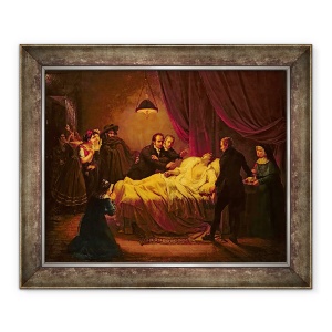 Tablou inramat - Henri Serrur - Moartea lui Mazet, 50 x 60 cm