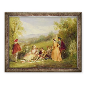 Tablou inramat - Henry Andrews - Une Scena Galante, 60 x 80 cm