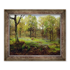 Tablou inramat - Henry Crossland - in padure, 50 x 60 cm